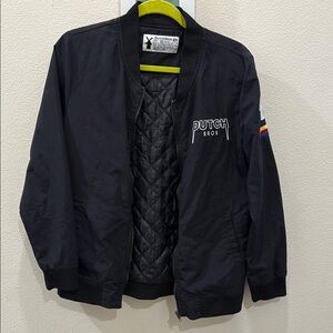 Dutch Bros Black Quilted Jacket